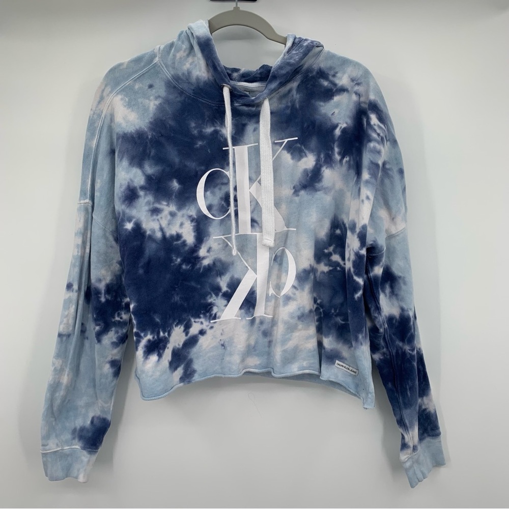 Calvin Klein Jeans Tye Tie Cropped Sweatshirt Size M